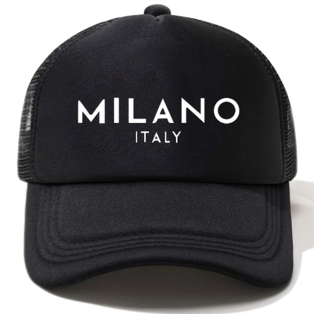 Milano Italy Black Cap